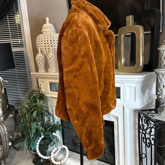 Blank NYC Teddy Jacket in Rich Tan - Picture 4 of 6